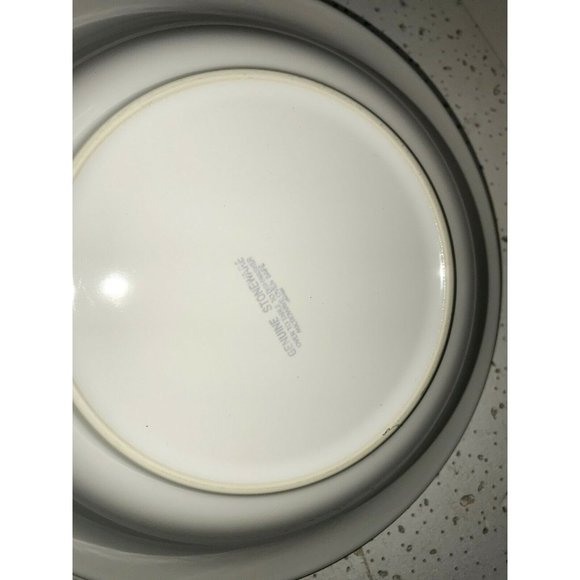 (2) HOLIDAY Christmas scene Serving BOWLS Genuine Stoneware Church - Picture 4 of 10